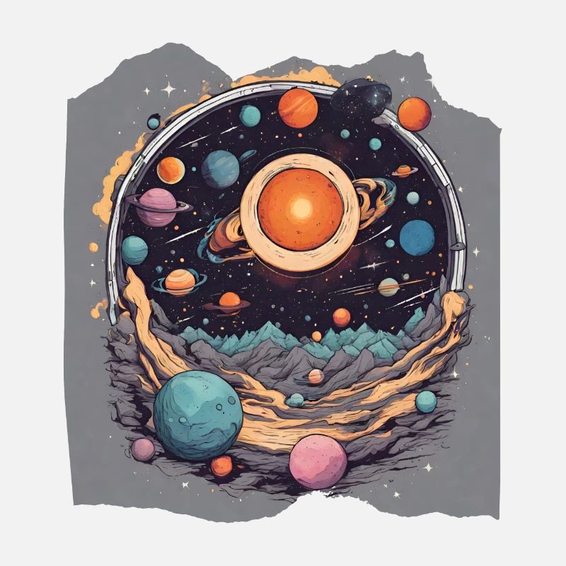 Harmonie céleste Système solaire Soleil Planètes Espace