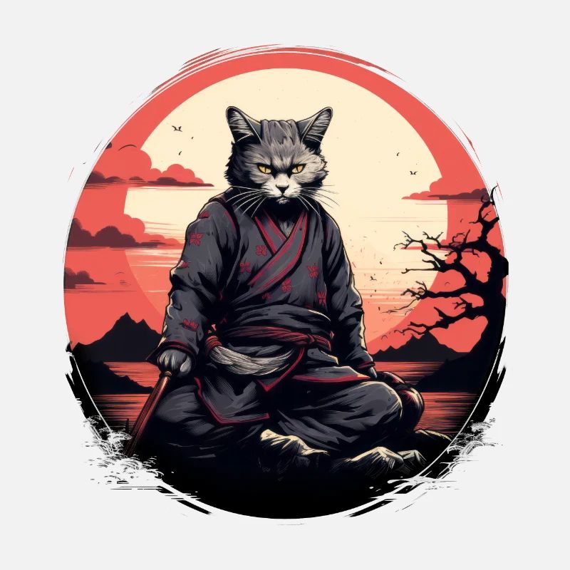 Cat samurai