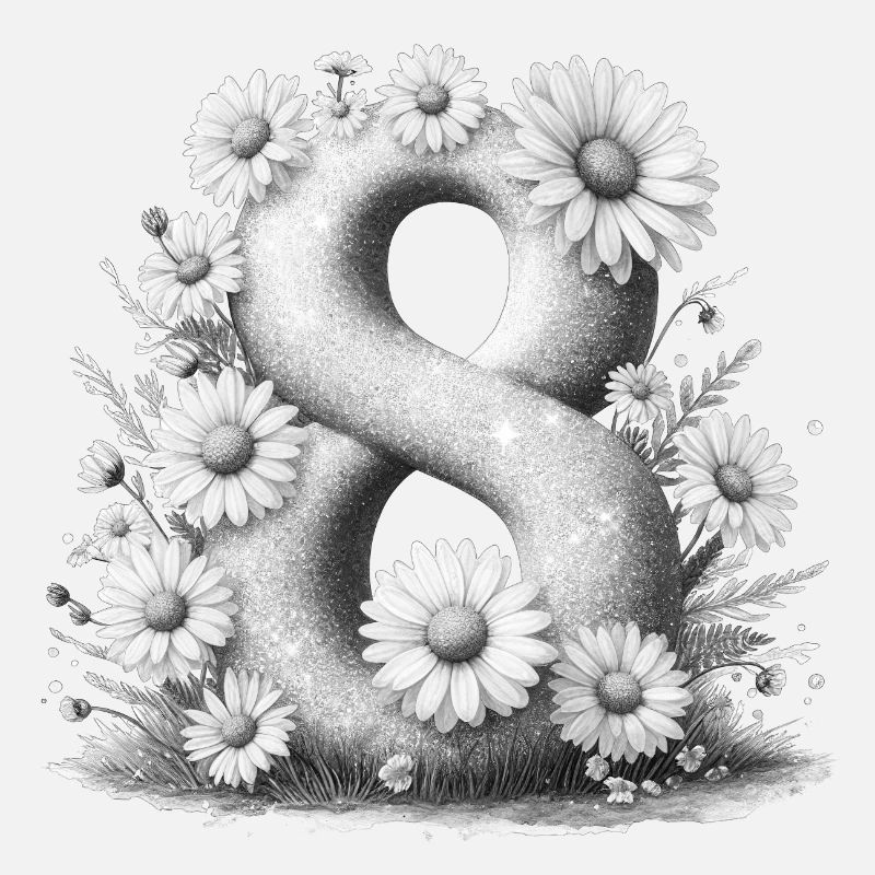 No. 8 eit digital background number vector sign tal