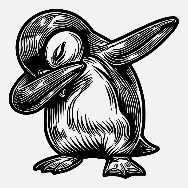 Cooler Pinguin Süsser Kleiner Dabbing Pinguin