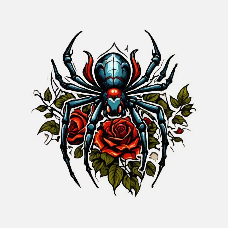 Spinne / Netz / Haustier / Kriechtier / Achtbeiner