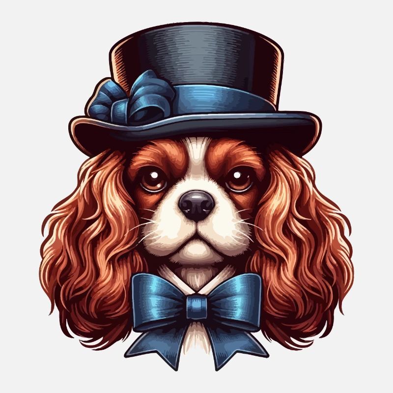 Cavalier King Charles chien Haut de forme