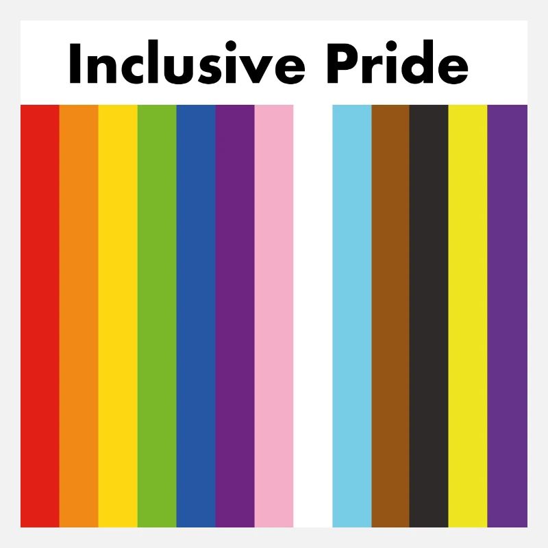 Rayures du drapeau de la fierté Inclusive Progress