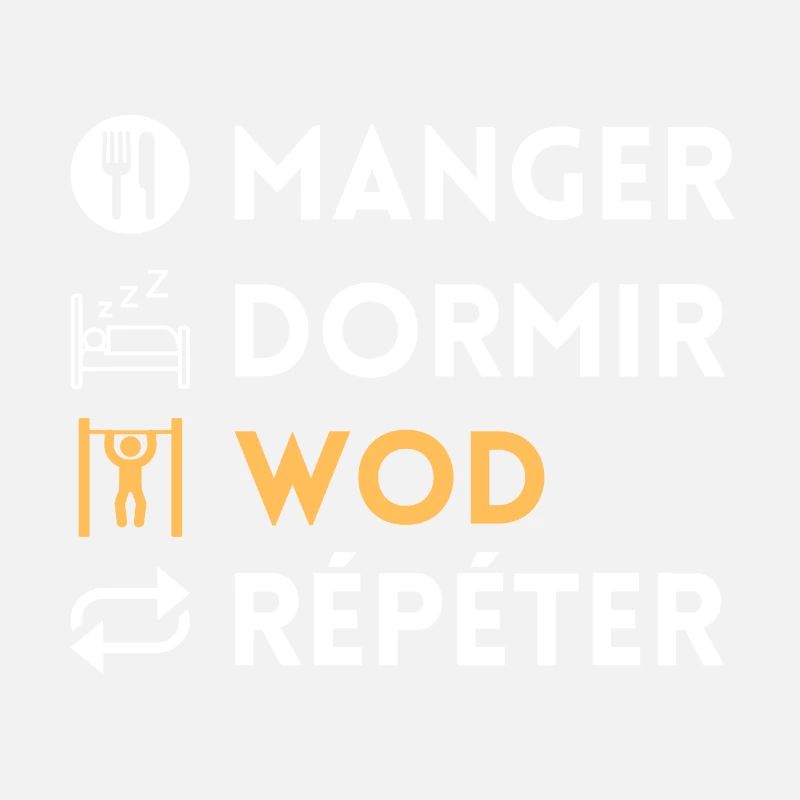 Manger dormir wod répéter