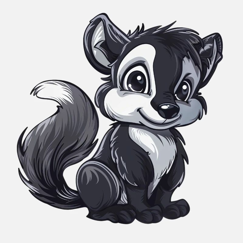 Cute Skunk with big eyes
