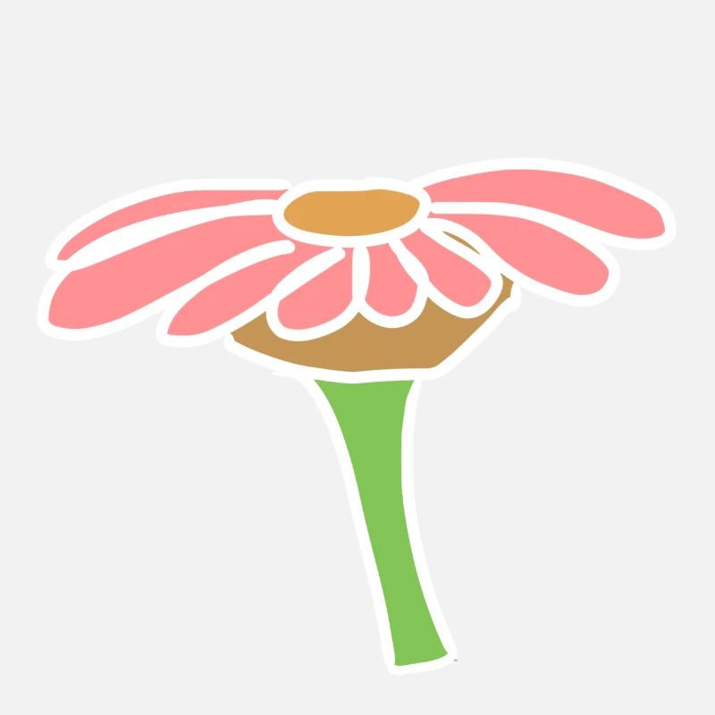 Page d’icône de fleur plante rose
