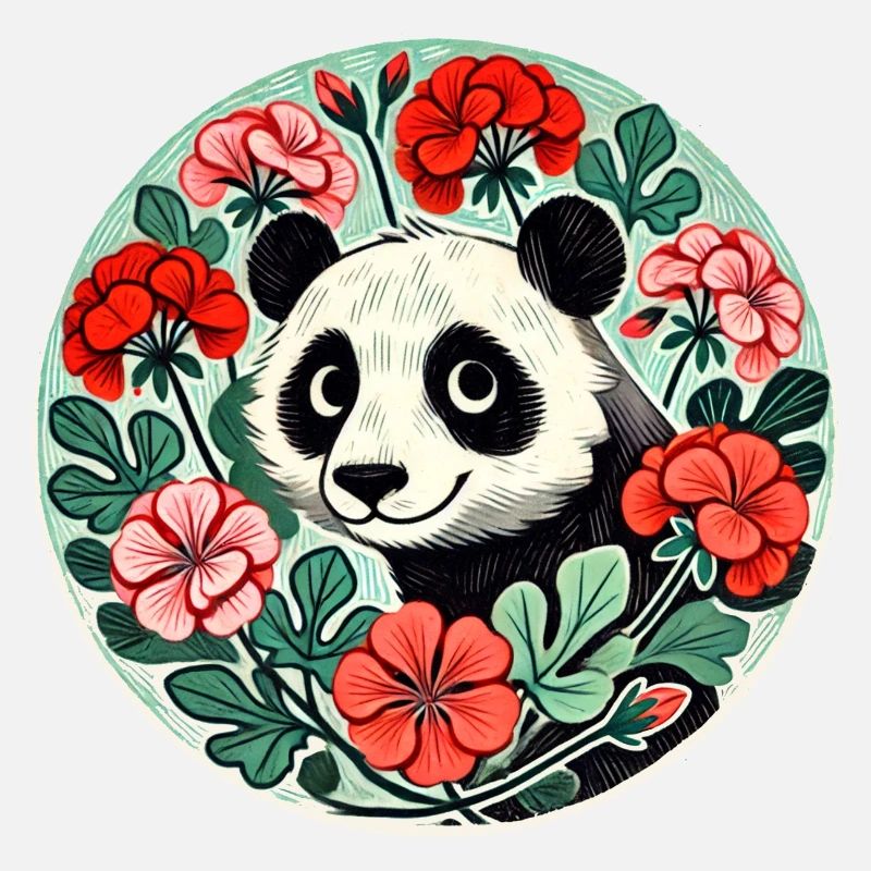 Pandabär Geranien