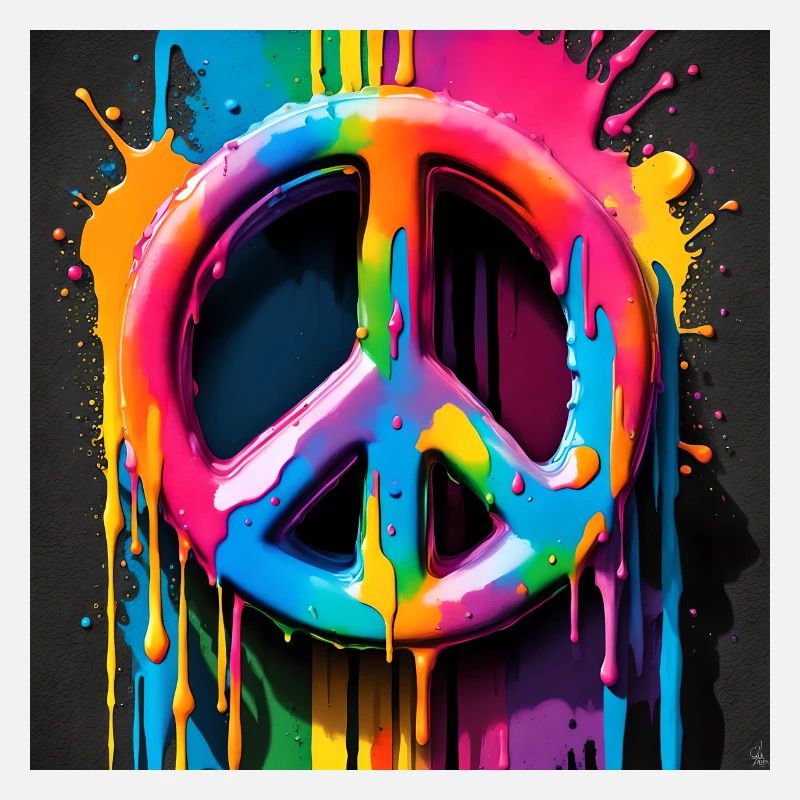 Peace sign colored