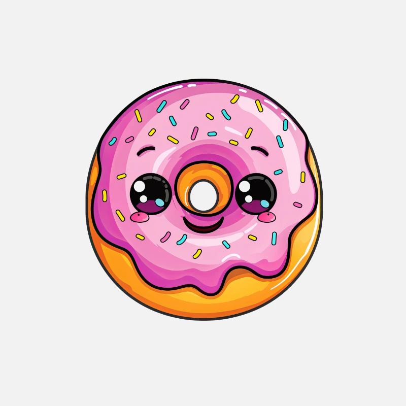 Donut mit Gesicht
