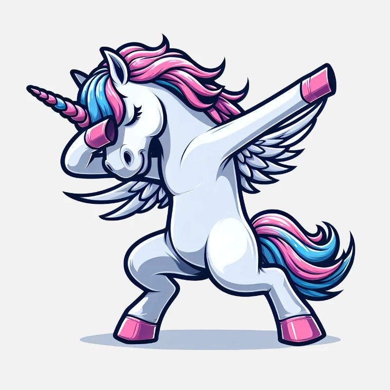 Unicorn Dabbing Einhorn