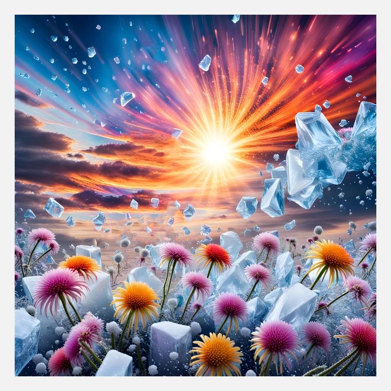 Fleur Coucher de soleil