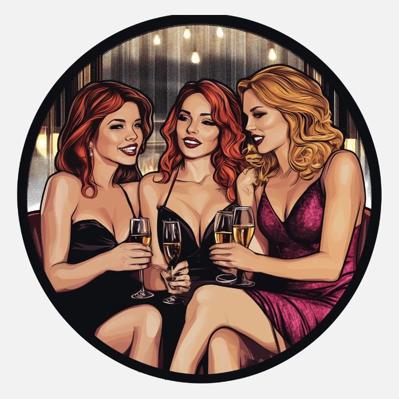 A glamorous evening with friends