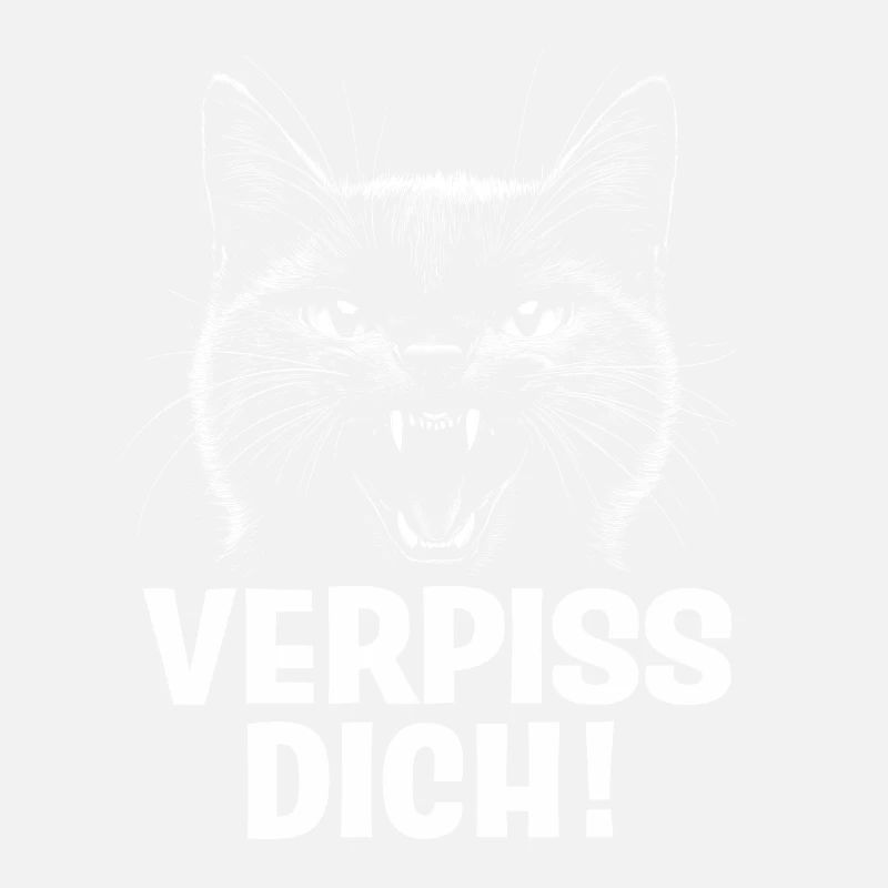 Katze - Verpiss Dich! Spruch