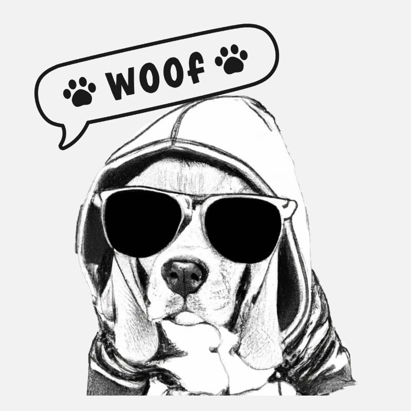 Ein cooler Beagle mit Sonnenbrillen