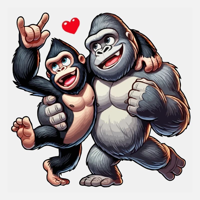 Gorilla-Paar