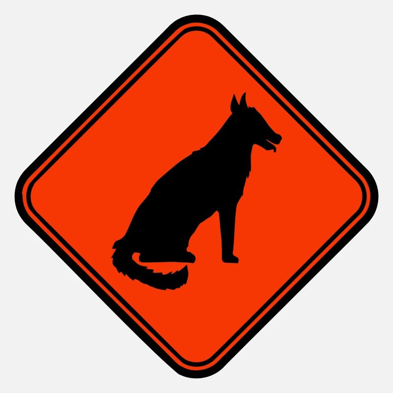 Dog Warning Sign Warning Note Danger Symbol