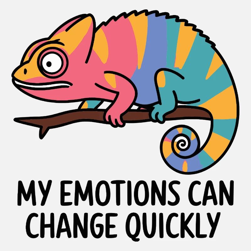 Colorful Chameleon Emotions