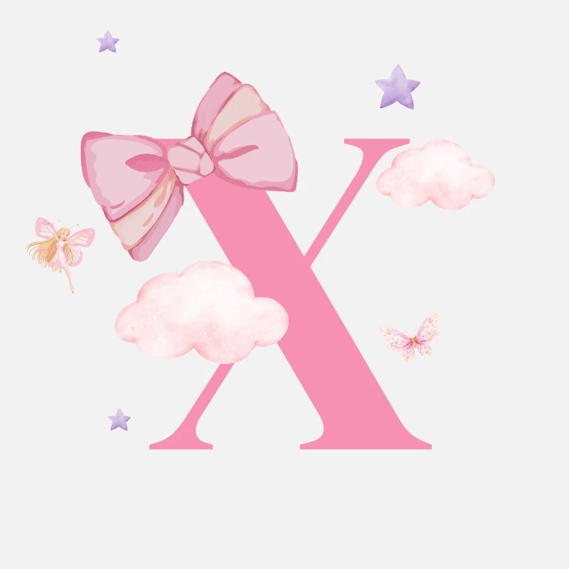 Letter x Pink Clouds