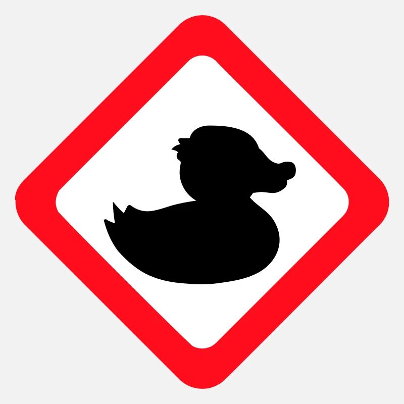 Canard Panneau Avertissement Attention Danger Prudence