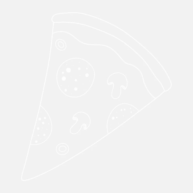 weiße Pizza-Silhouette