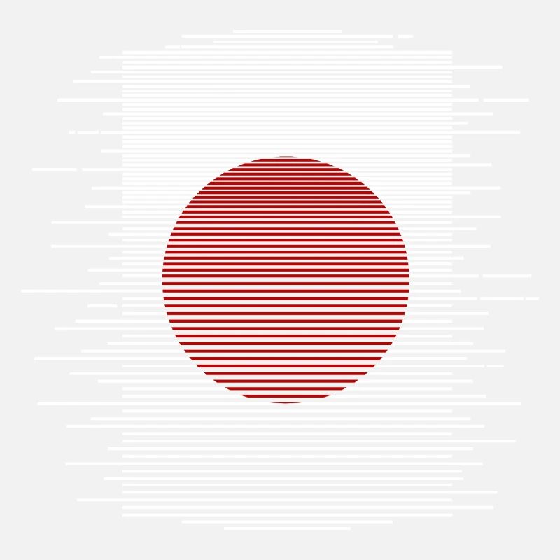 Drapeau du Japon utilisé Look Nihon drapeau japonais
