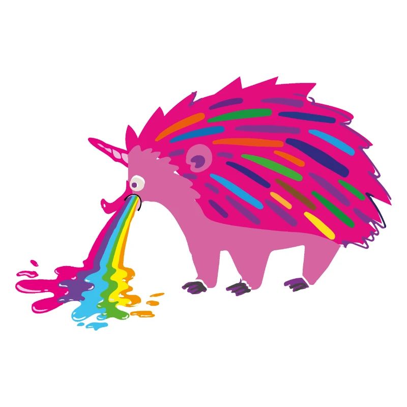 igel ,kotzen,kotzdender igel ,regenbogen,bunt,pink