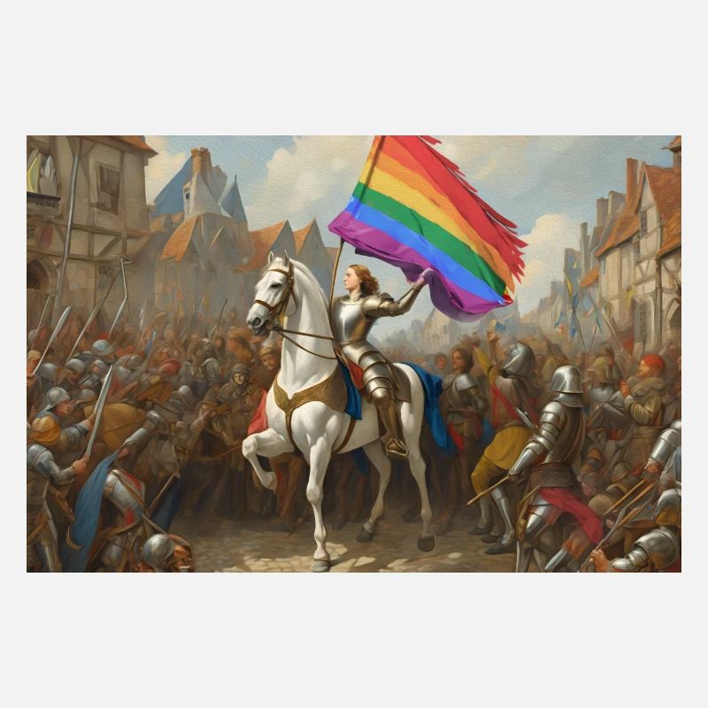 Drapeau de la fierté x Jeanne d’Arc