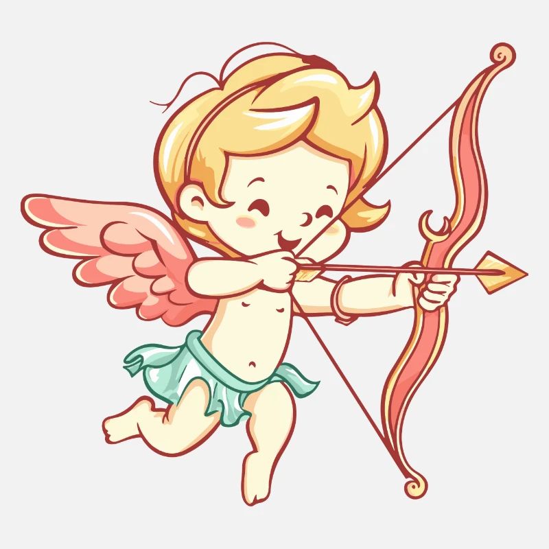 Saint-Valentin ange arc et flèche Cupidon