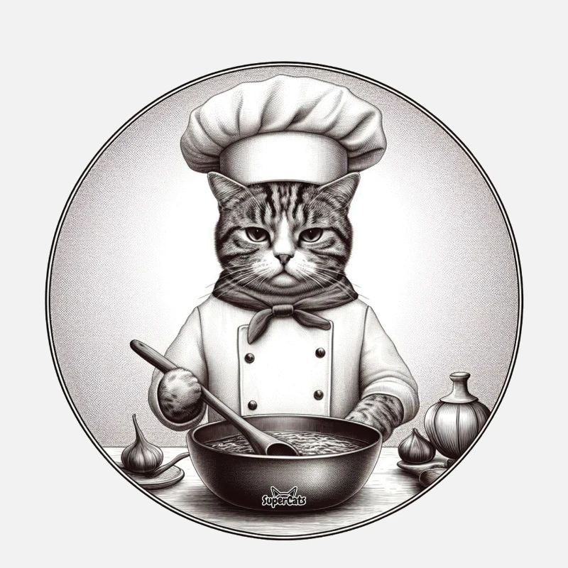 Chat cuisinier