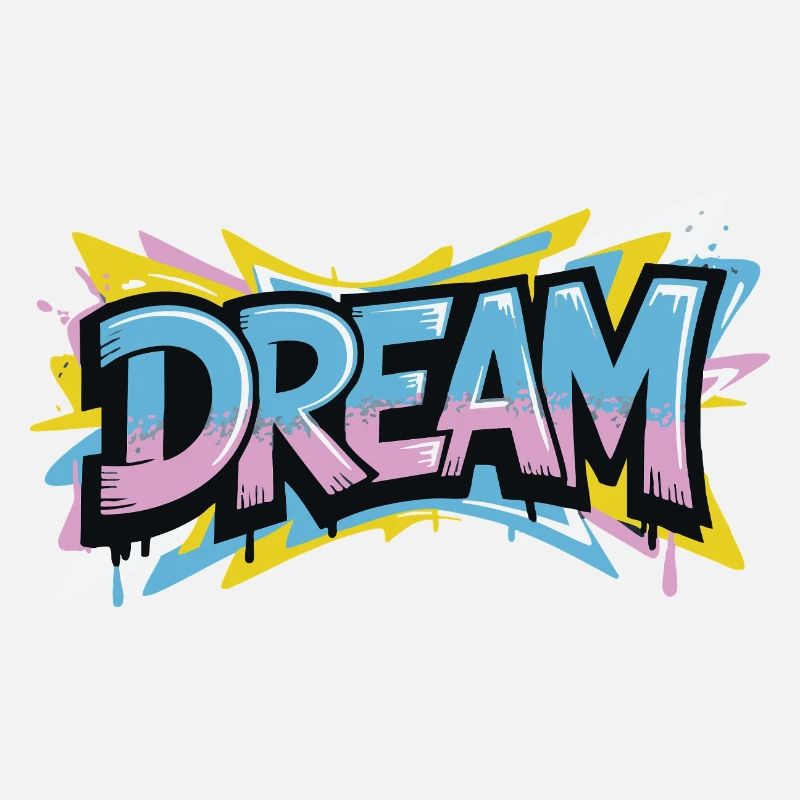 DREAM Graffiti Design voller Farbe und Motivation
