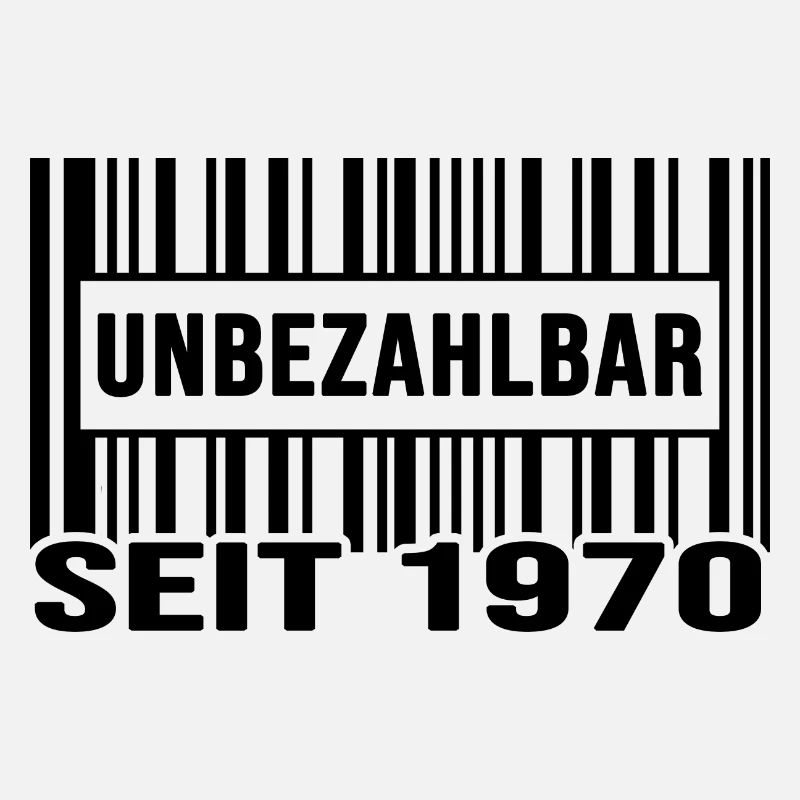 1970 geburtstag unbezahlbar barcode exklusive
