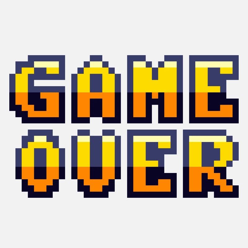 Game Over Retrogaming Vintage-Pixel