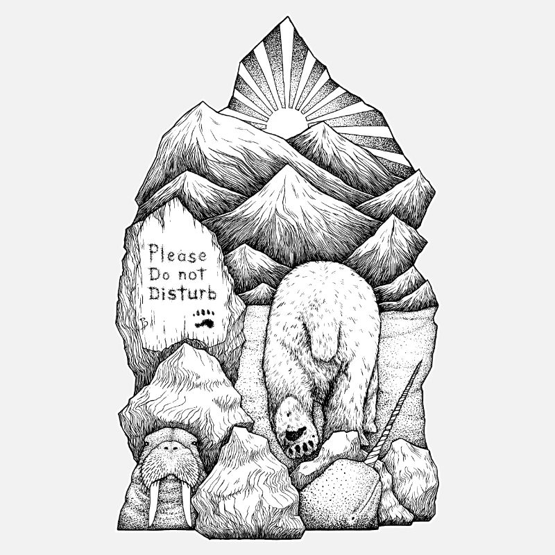 Please do not disturb - black and white