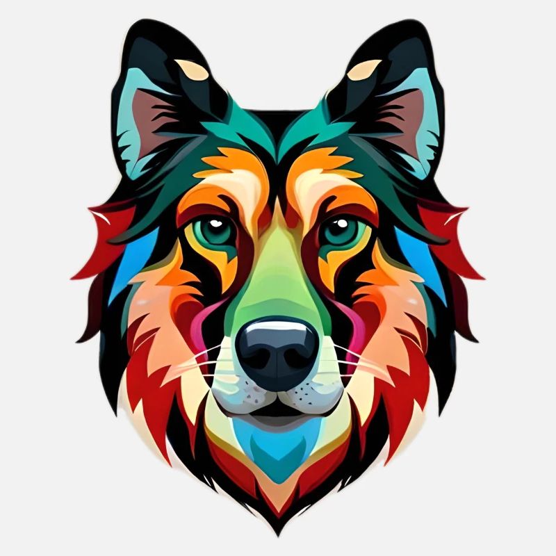 Chien multicolore