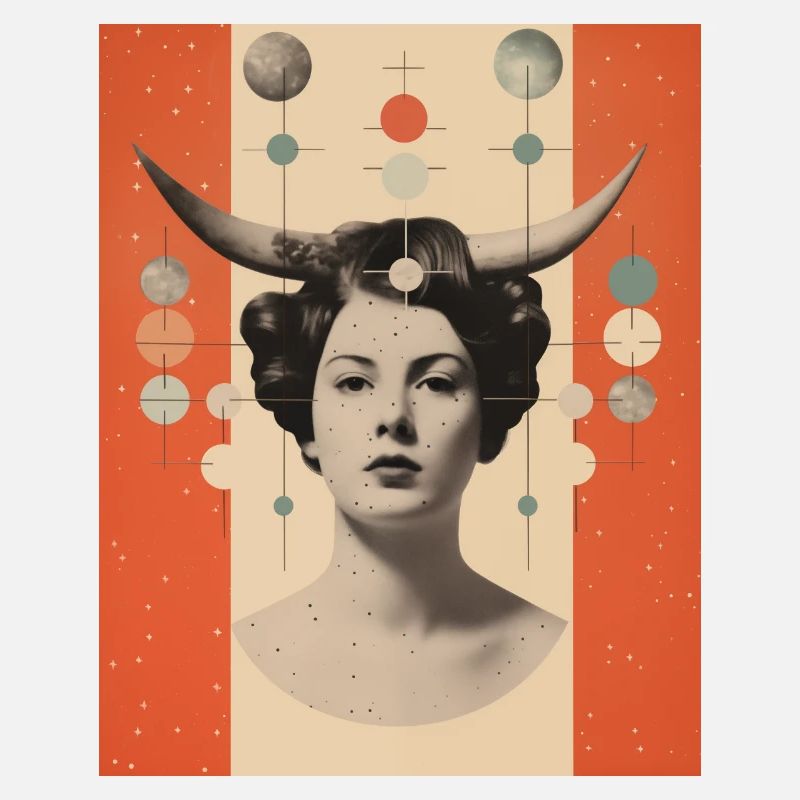 Astrologie d’art de collage Capricorne