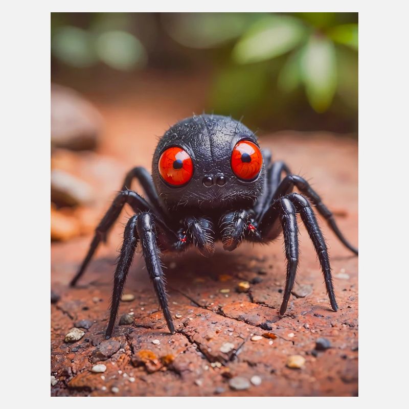 super mignon animal australien Araignée à dos rouge