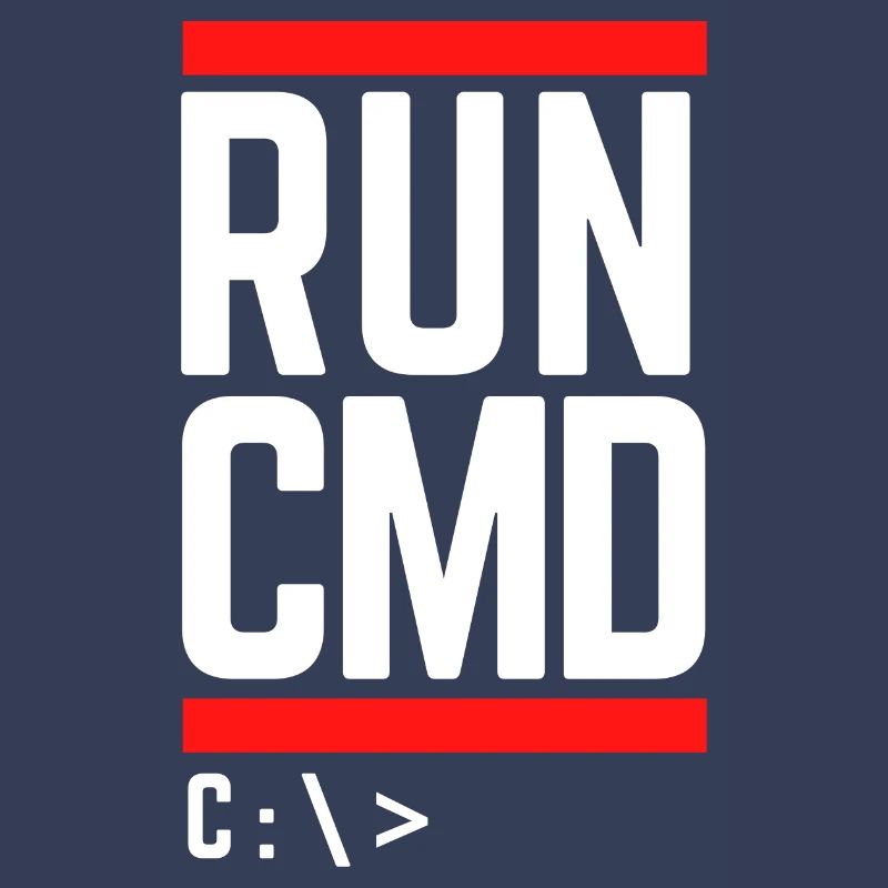Run CMD Lustiger Spruch Informatik Nerd Code