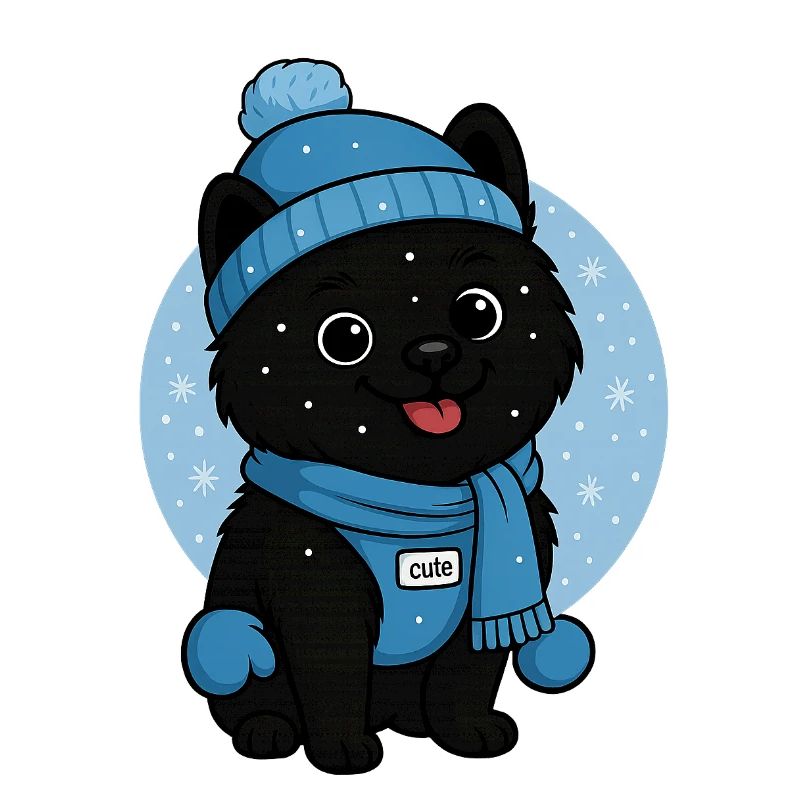 Cuddly Dog Winter Magic