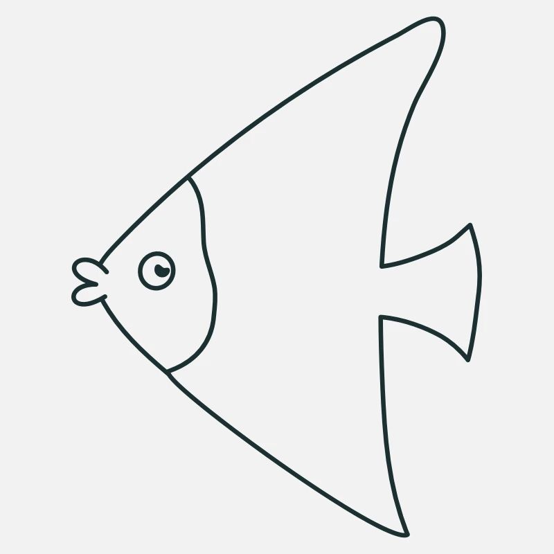 drôle de poisson ange mignon