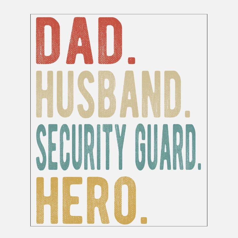 Sicherheitsbeamter Papa Ehemann Held