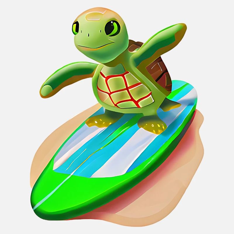 Tortue surfeuse