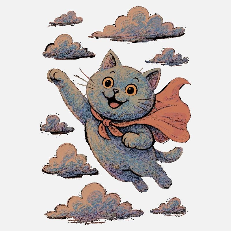 Super Katze Britisch Kurzhaar Blue Umhang Geschenk