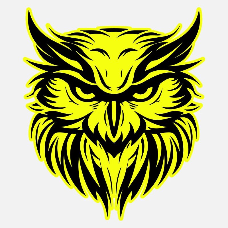Eule Kopf Porträt Symbol