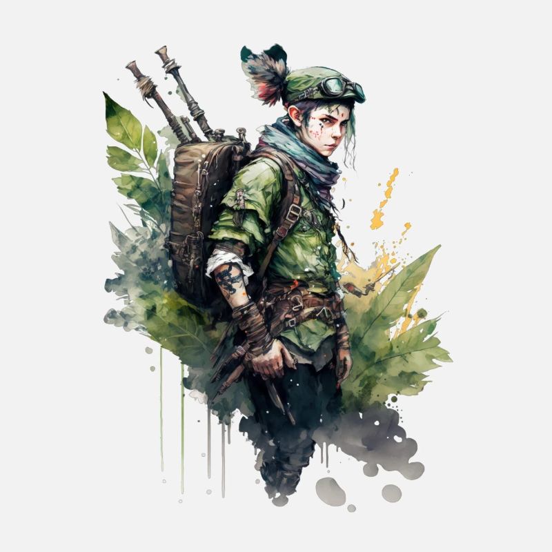 Post Apocalyptic Clad Adventurer