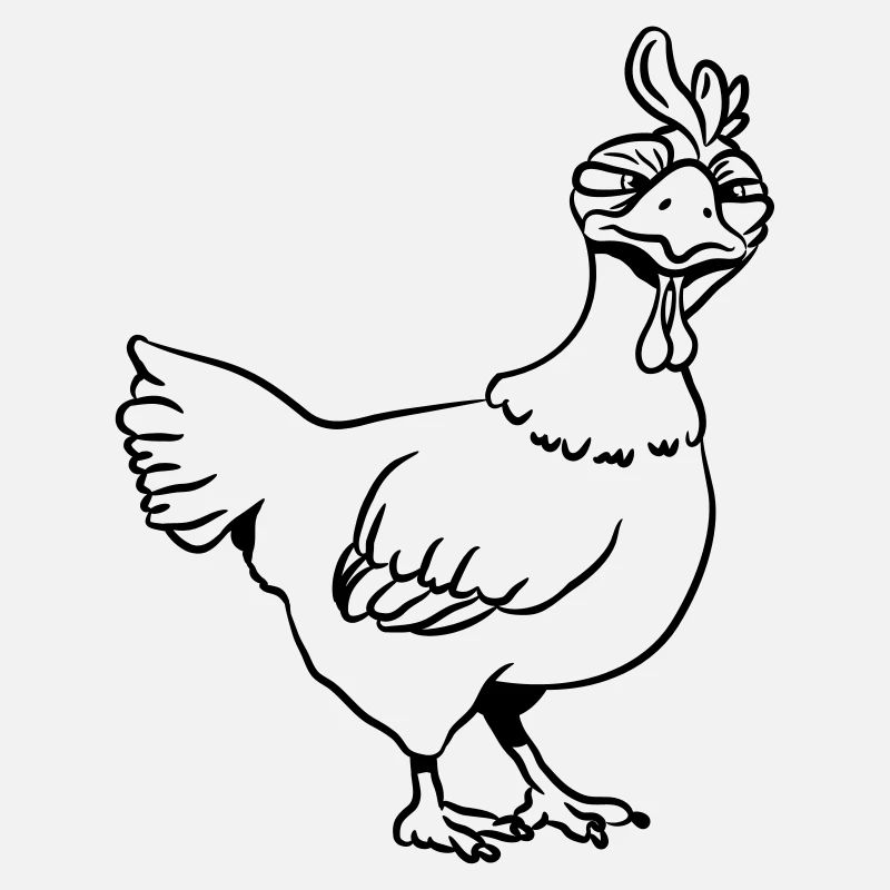 Poulet en colère