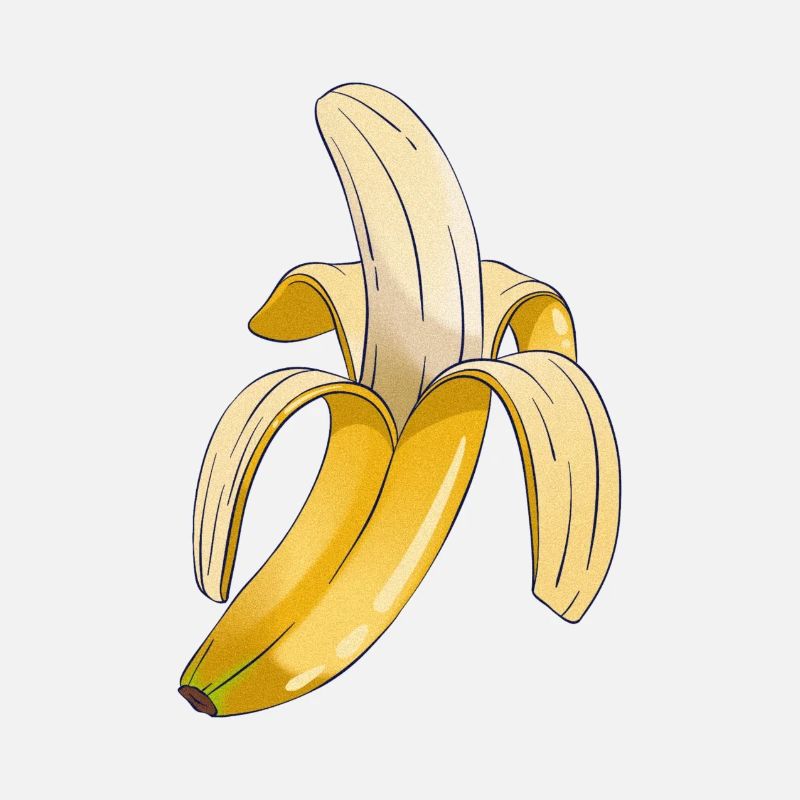 banane - harte Schale, weicher Kern