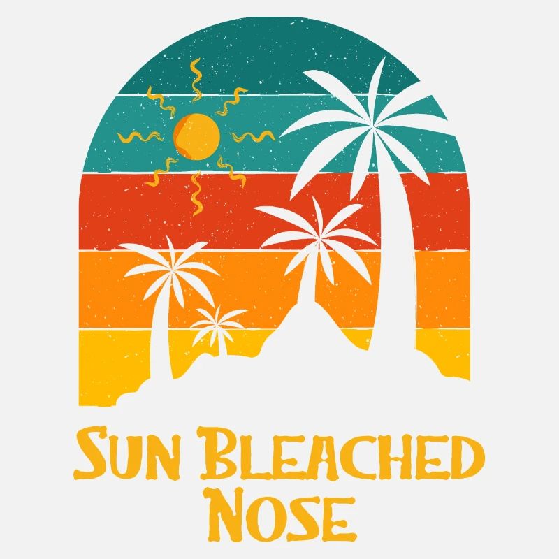Sun Bleached Nose Summer Sunbathing Tropical