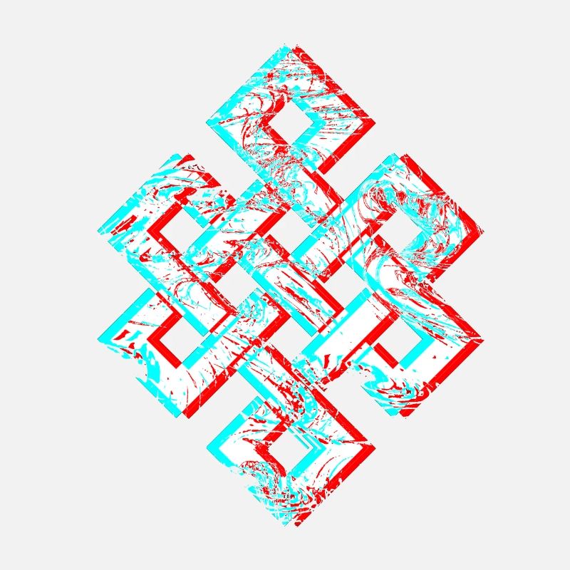Karma Psychedelic 3D Glitch Anaglyph Fancy