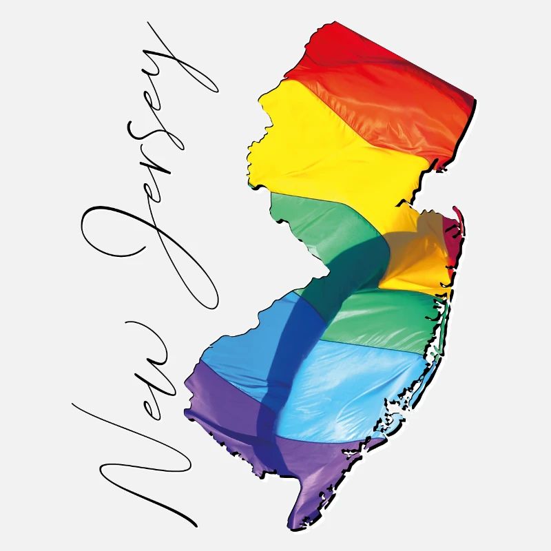 New Jersey (USA) | echte Flagge | LGBTQIA+ Script
