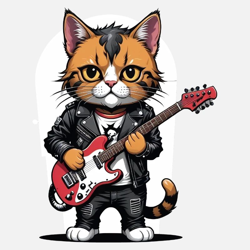 Cat Rocker Cat HardRock Gift